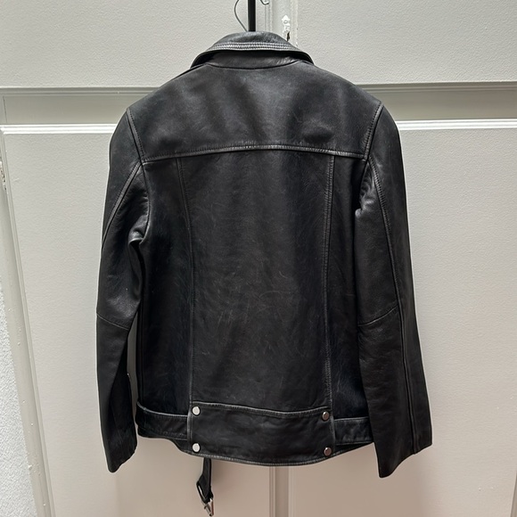 All Saints Billie Leather Biker Jacket - Picture 10 of 13